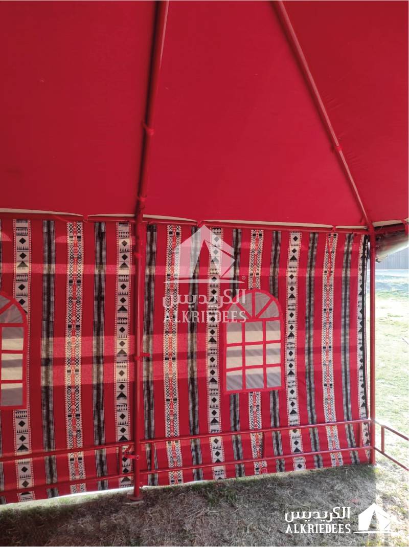 خيمه عربيه ابيض 3 طبقات 6×4 هيكل حديد