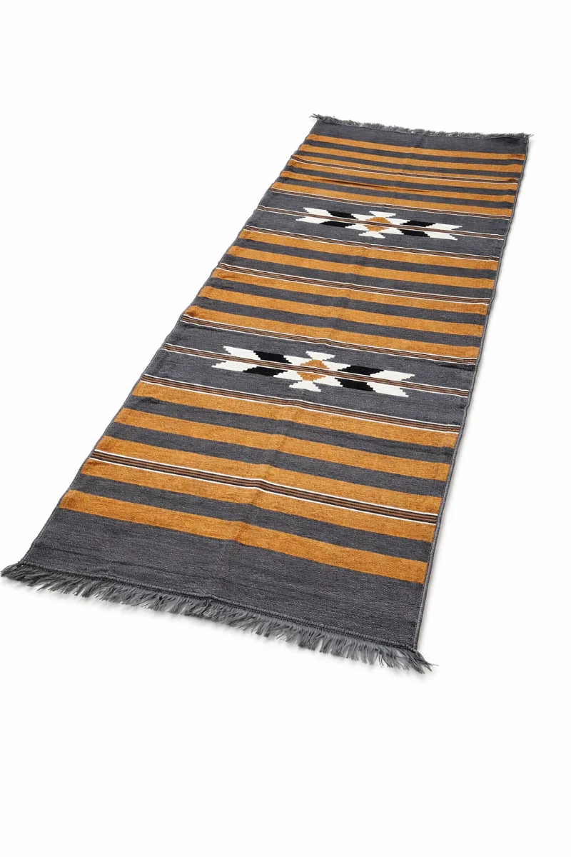 بساط رمادي عسلي وجهين 3×1م