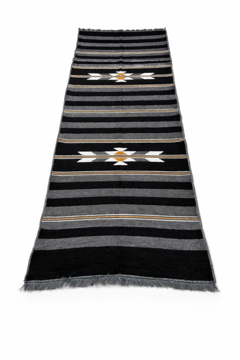 بساط رصاصي أسود وجهين 3×1م