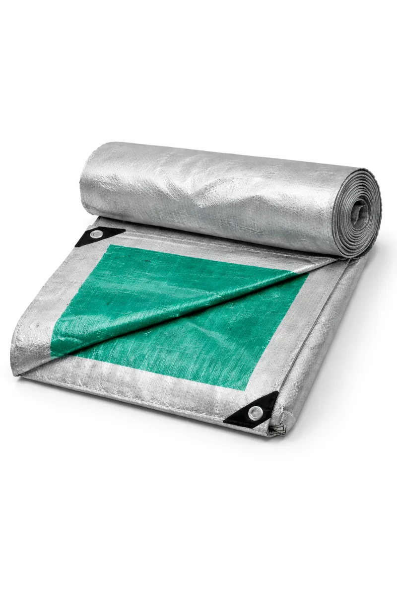 شراع PE اخضر/رصاصي 4×4 يارد